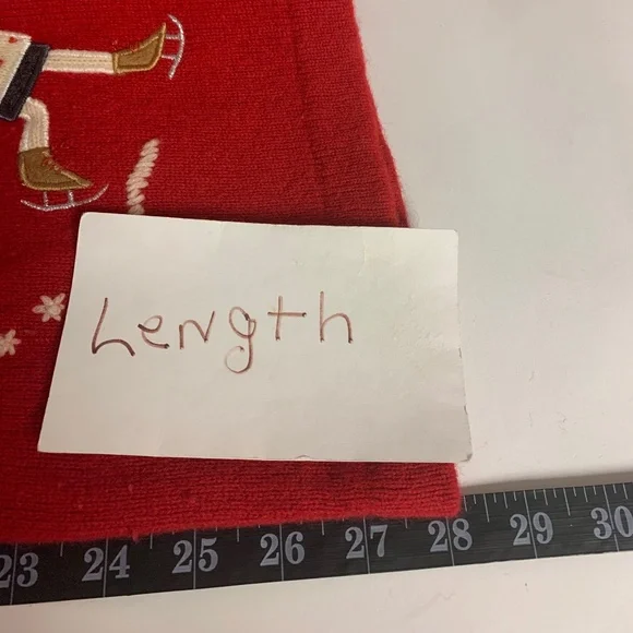 Jones New York Sweater Lambswool Appliquéd Winter 90s Snowflakes Womens SZ XL - Picture 10 of 11